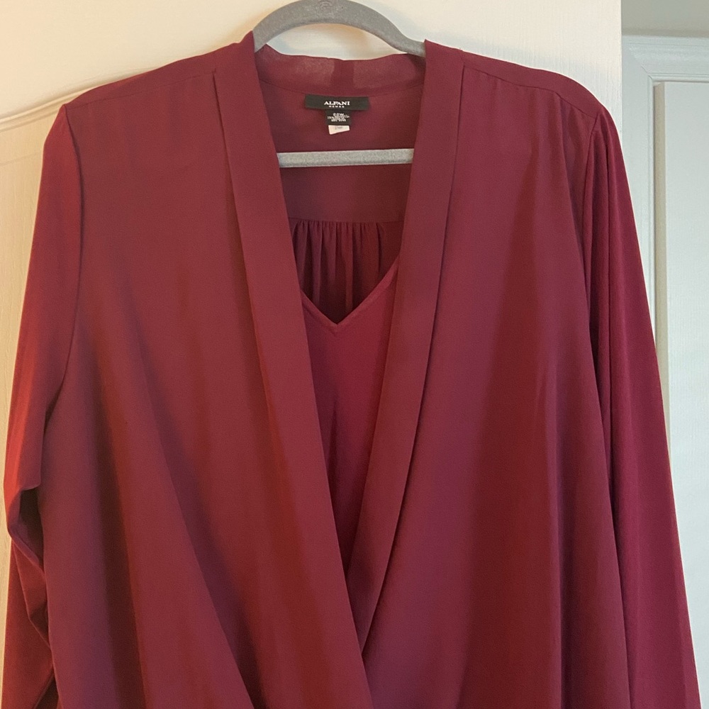 Gorgeous wine blouse